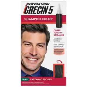Grecin 5 Shampoo Color Castanho Escuro H-45