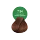 Coloração Creme Permanente Vegana 7.34 Louro Natural Dourado Acobreado Acquaflora