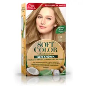 Coloração Sem Amônia Soft Color 80 Louro Claro Wella