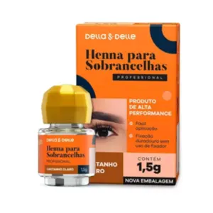 Henna Della & Delle Castanho Claro 1,5g