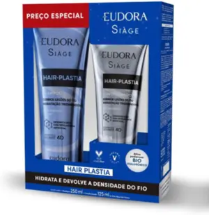 Kit Especial Shampoo 250ml + Condicionador 125ml Hair Plastia Eudora Siàge