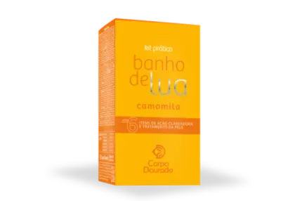 Kit Prático Banho de Lua Camomila Corpo Dourado