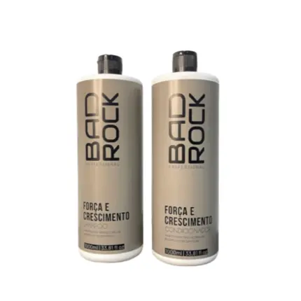 Kit Força e Crescimento Bad Rock Hanova Sh+Cond 1L