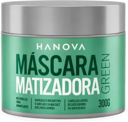 Máscara Matizadora Green Hanova 300ml